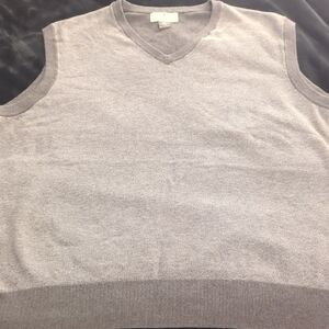 Men's V-Neck Gray Sweater Vest